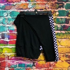 Purple Checkered Leggings